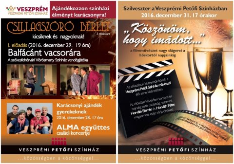 Újdonságokkal és hangulatos szilveszteri műsorral várja nézőit a Veszprémi Petőfi Színház